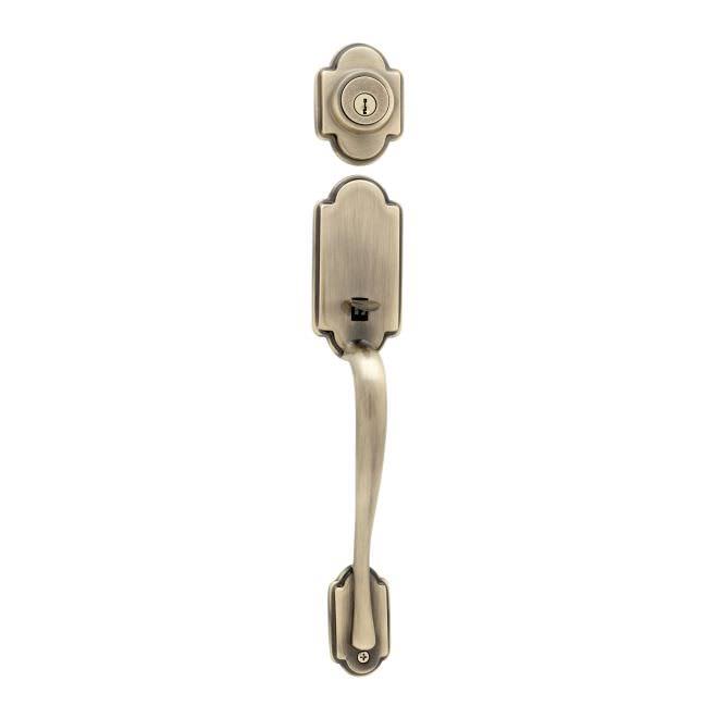 Satin Nickel Single Cylinder Handleset U10478