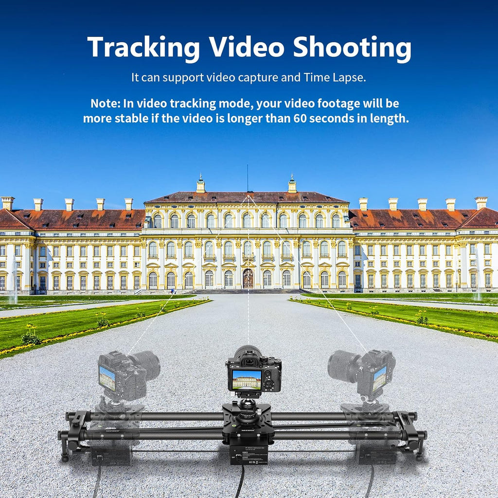 Motorized Camera Slider Carbon Fiber Dolly Rail with Remote Controller O524330