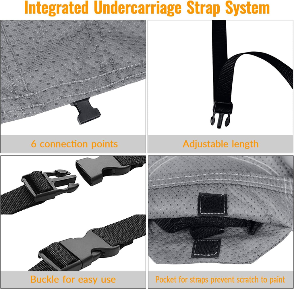 5 Layers Waterproof Travel Trailer RV Cover with 2 Windproof Straps R748823
