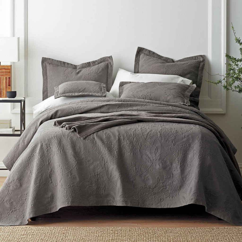 Coral Cotton Matelasse Coverlet Twin V475287