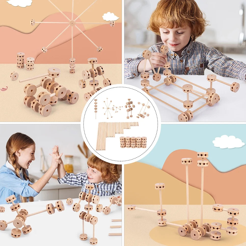 Wooden Building Blocks Stacking Toys F851975