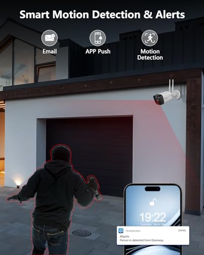 Outdoor Wireless Security Camera System 5.5MP Wi-Fi Video Surveillance DVR System K420729