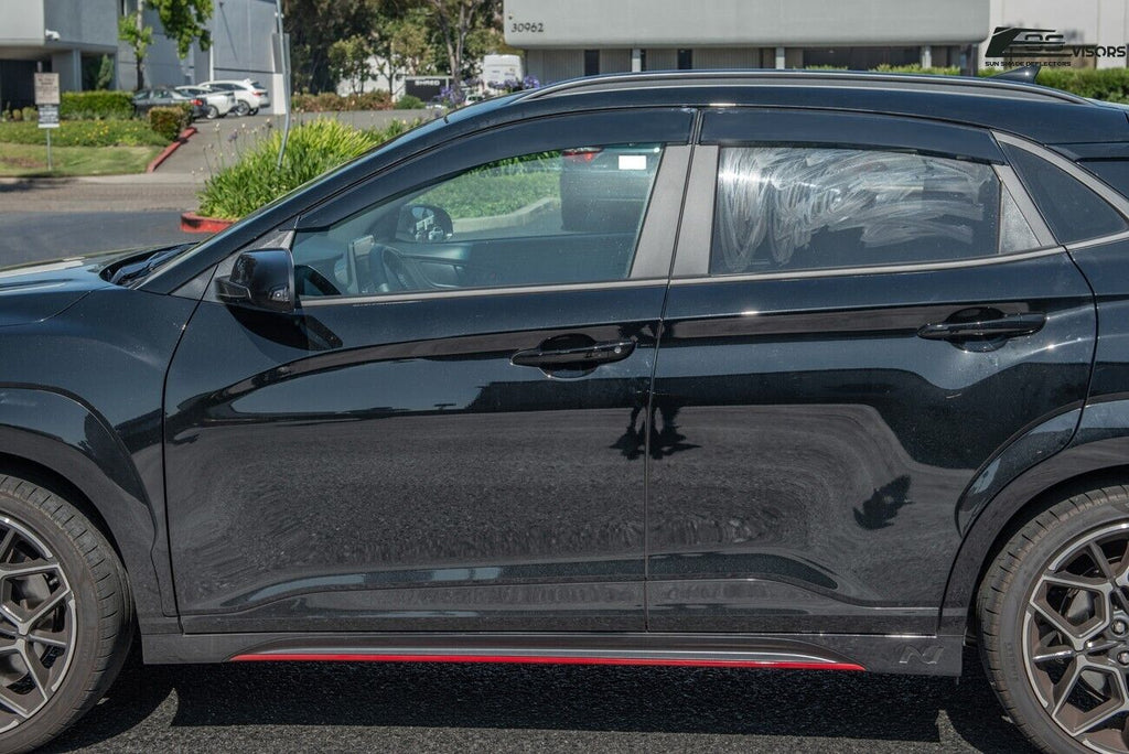 Smoke Tinted Tape-On Side Window Deflectors Rain Guard W3428