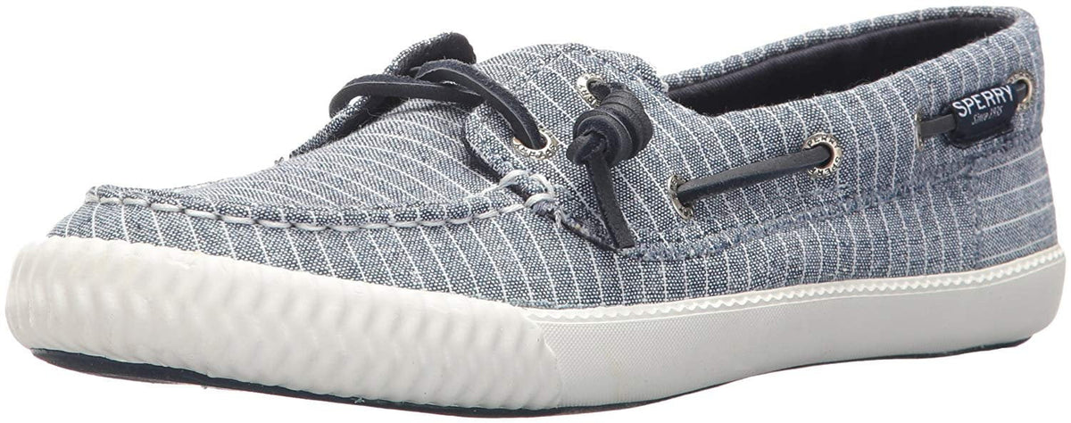 Blue/White Pinstripe Sneaker O102