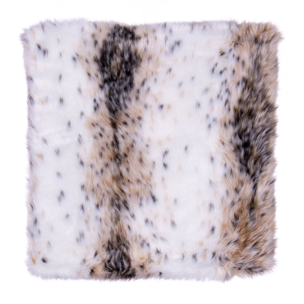18" x 18" Faux Fur Pillow with Zipper Closure J389