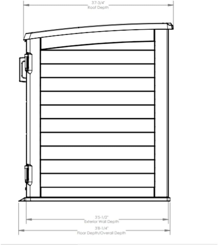 Peppercorn Horizontal Shed with Floor J4578