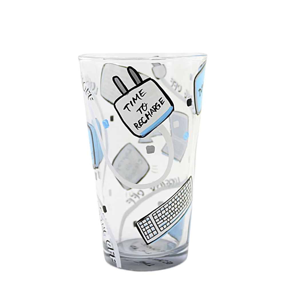 Hand Painted Pint Glass L4319