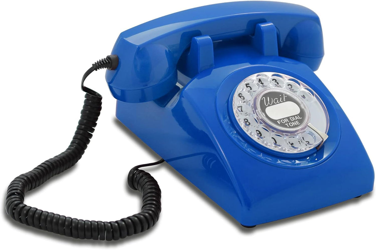 White Rotary Dial Telephone L6145