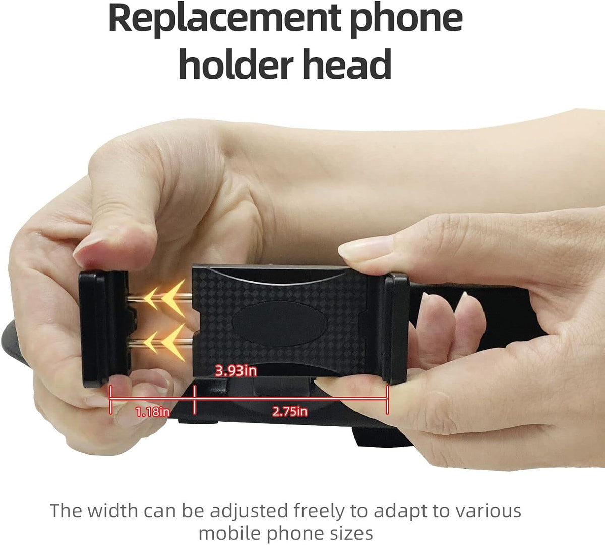 Black Dash Cell Phone Holder with Tray E446
