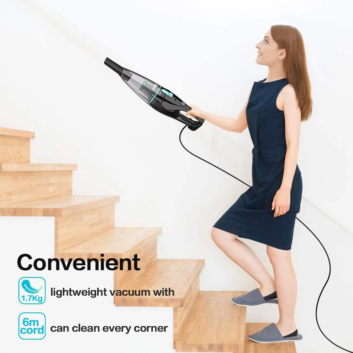 Corded 2 in 1 Bagless Lightweight Stick Vacuum Cleaner C3671