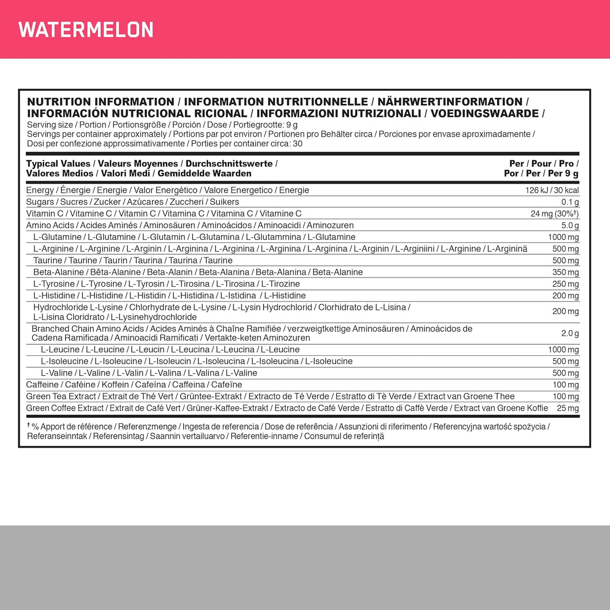 Watermelon Amino Energy 270g (30 Servings) X2386