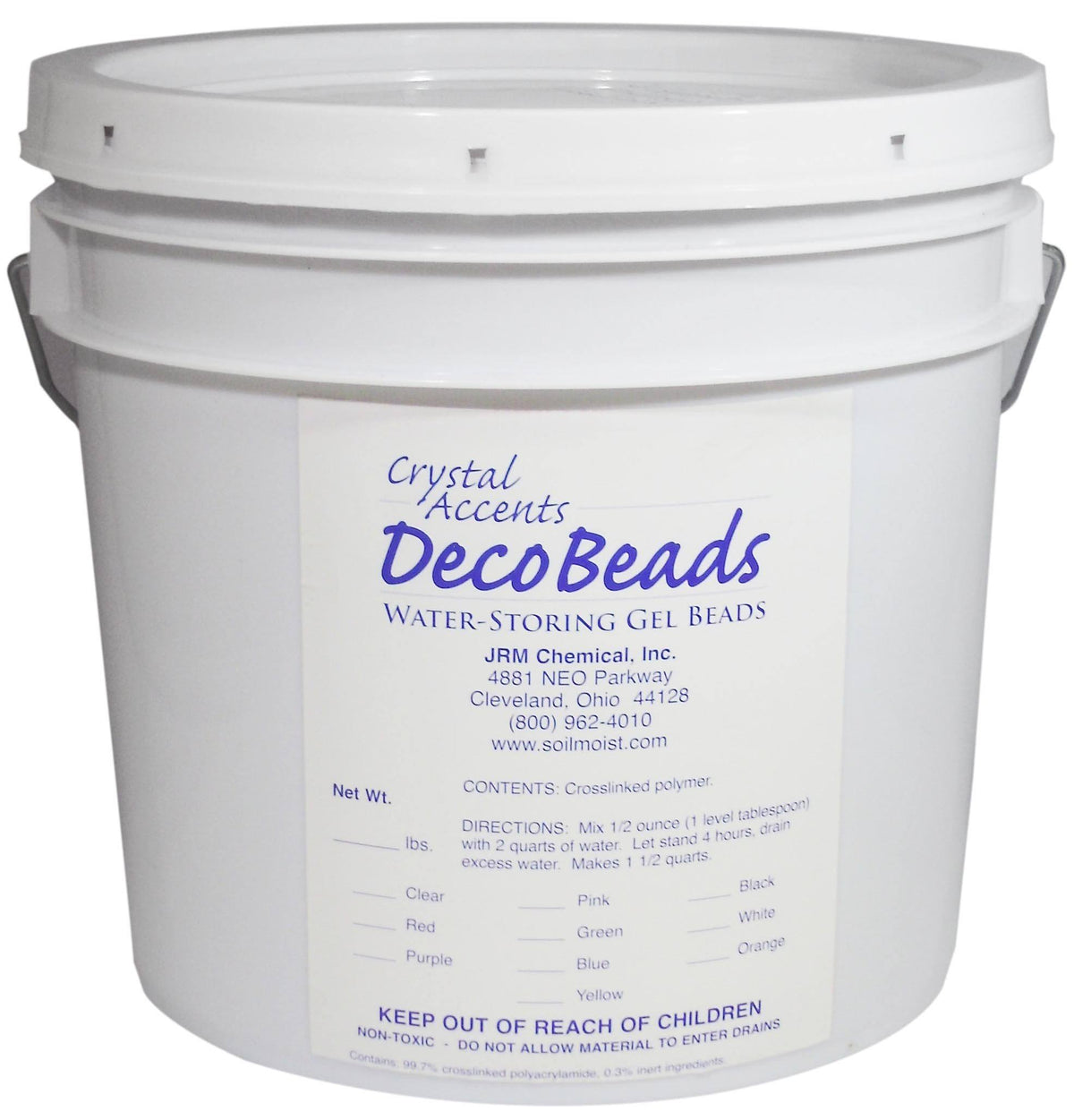 Turquoise Deco Beads 5 lb Pail H961