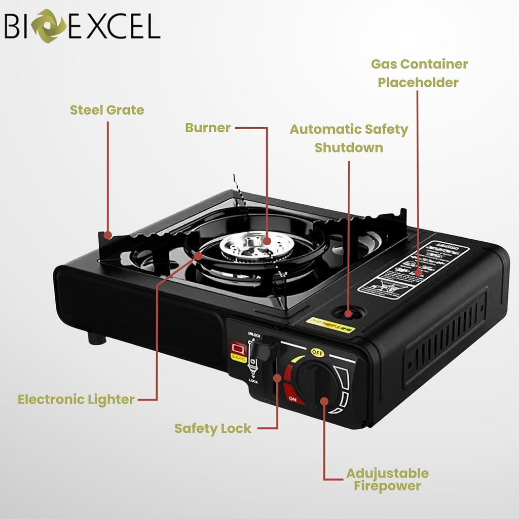 10,000 BTU Portable Dual Fuel Butane Propane Stove X6633