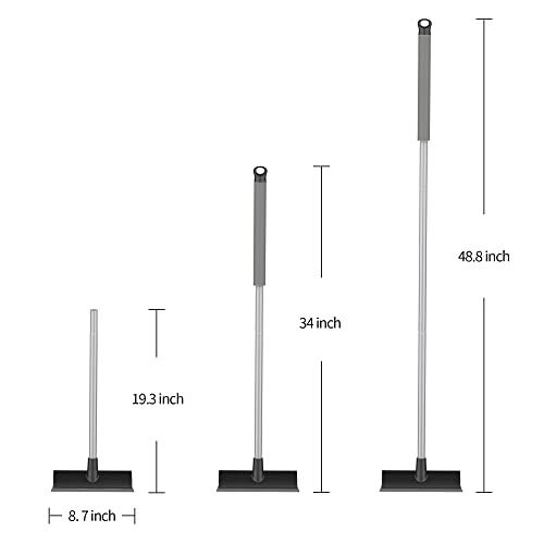 Unflagged Bristle Silicone Blade Broom G97000