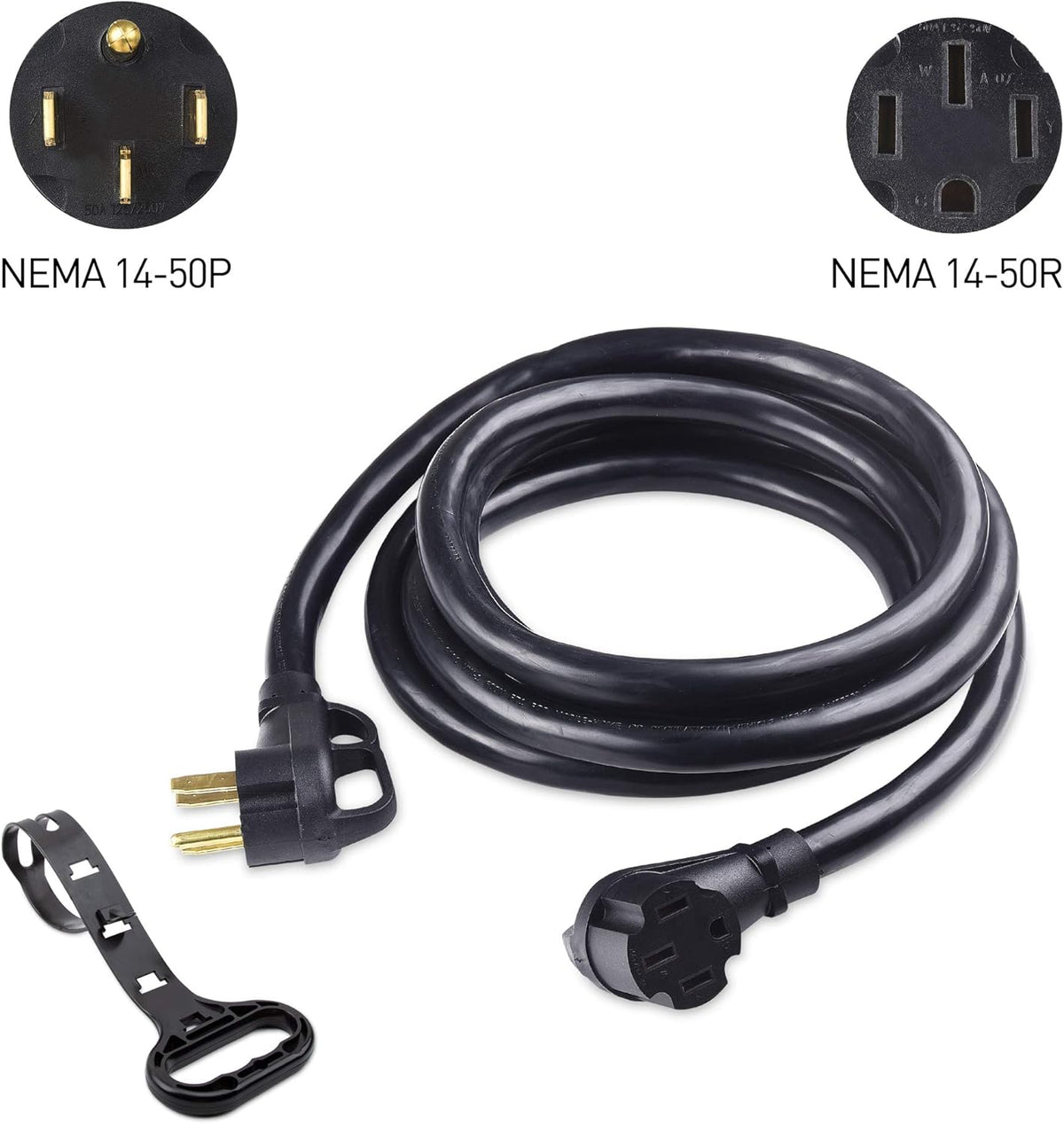 50 AMP RV Extension Cord 15 ft with Carry Strap R6366