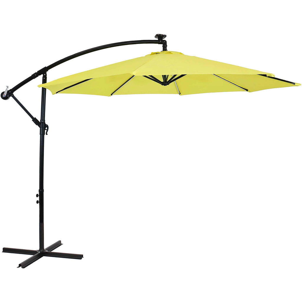 10ft Offset Hanging Cantilever Patio Umbrella Navy Blue P2382