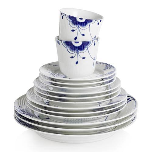Blue Fluted Mega Oval Plate A84563