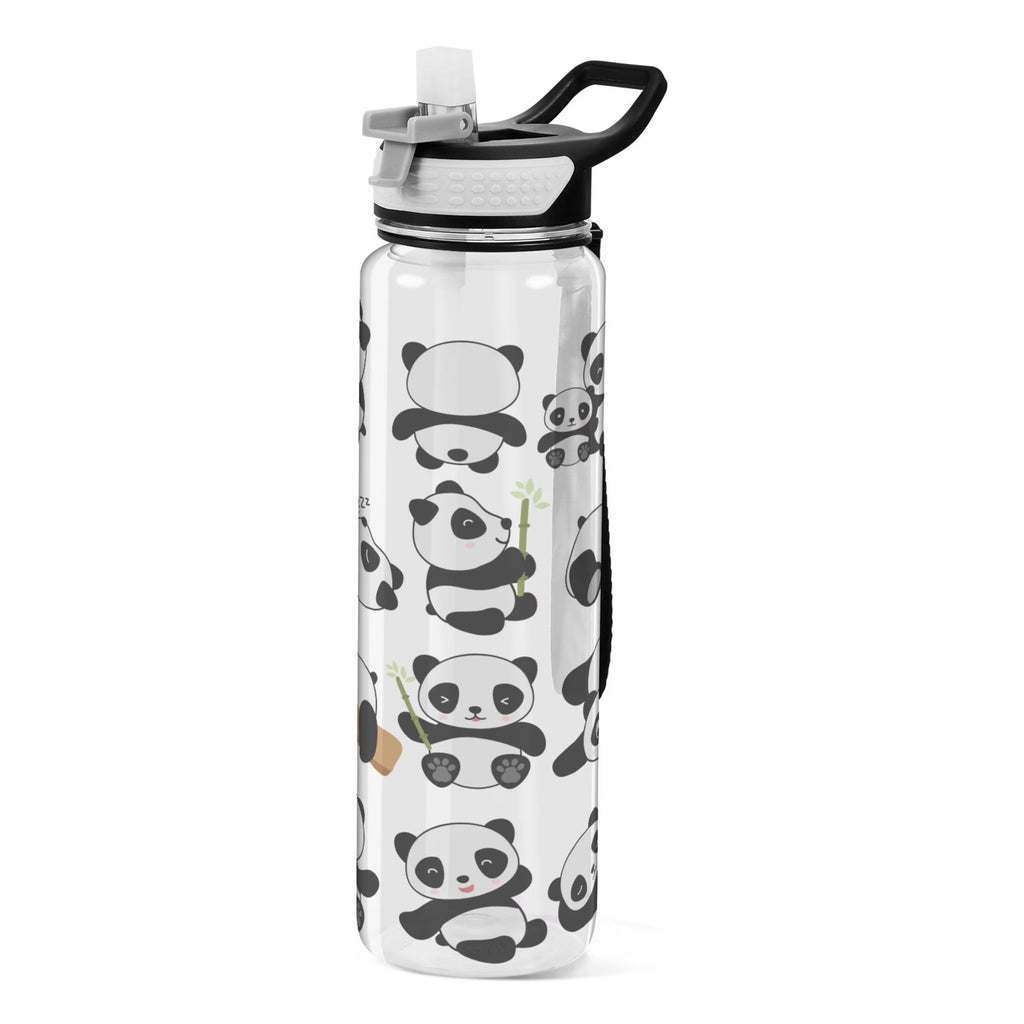 32oz Tritan Leakproof Clear Water Bottle with Straw J491855