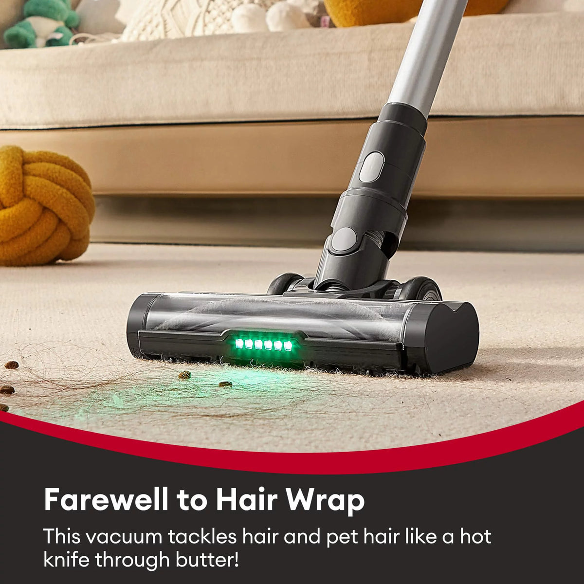 Stick Vacuum Cleaner 30Kpa Portable Lightweight W578769