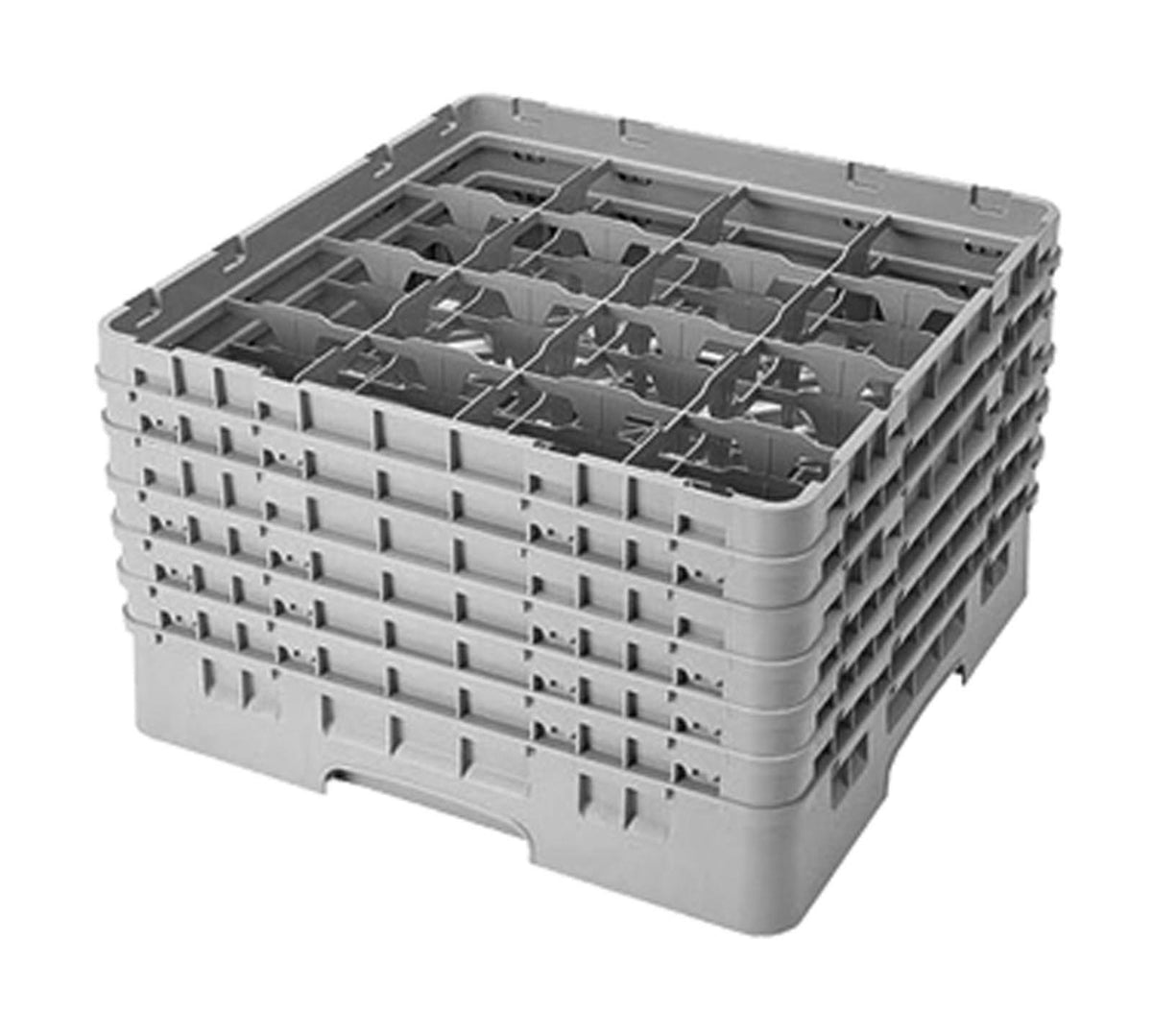 Teal 16 Compartment Full Size Glass Rack V1204