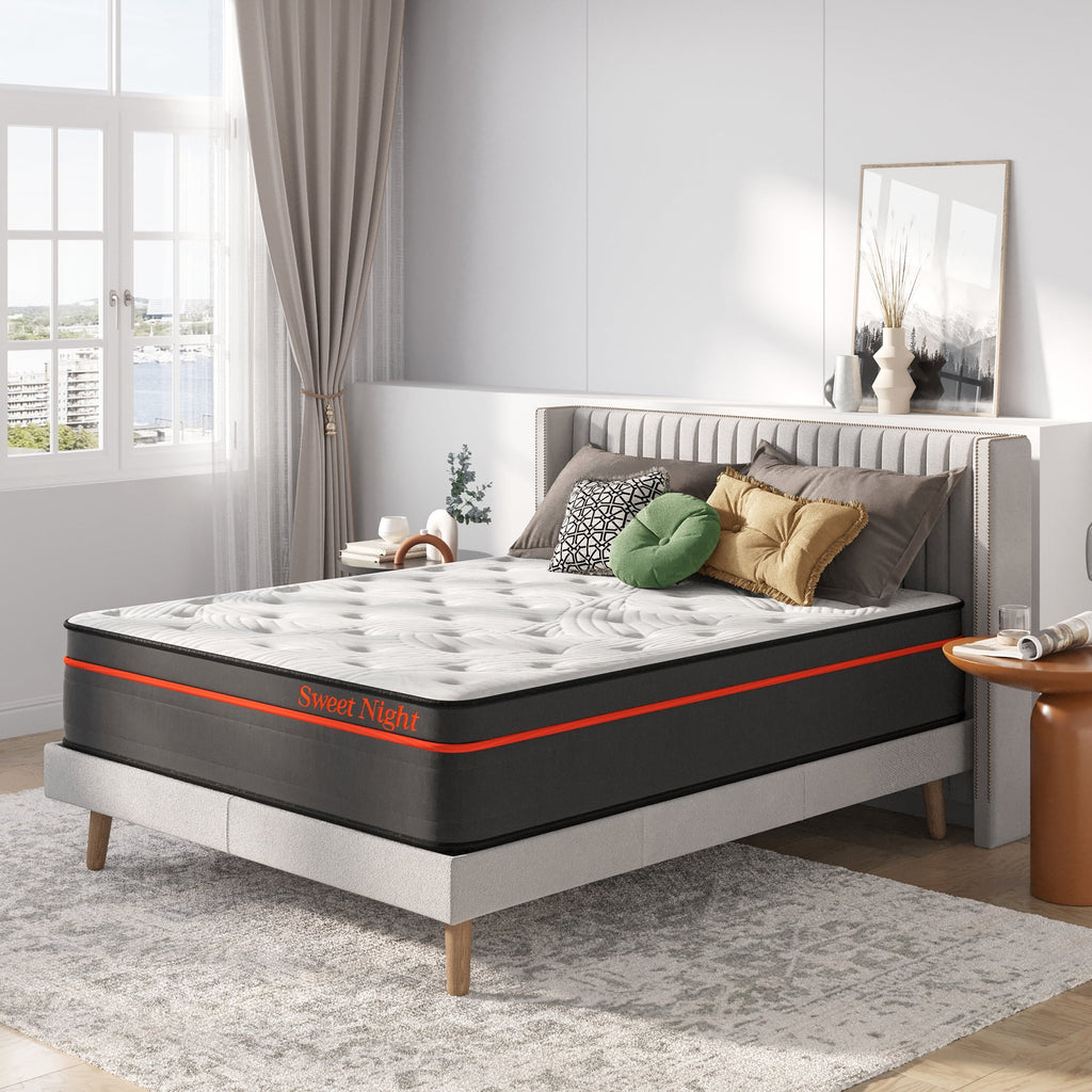 14 Pillow Top Gel Memory Foam Hybrid Mattress Queen Size O599
