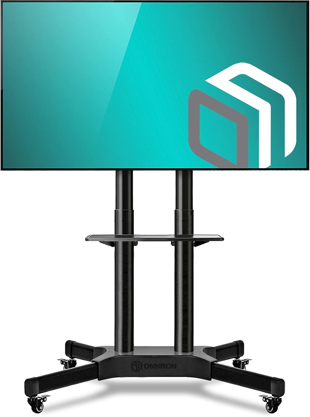 Mobile TV Stand for 40 to 65 Inch TV Screens with Wheels W880