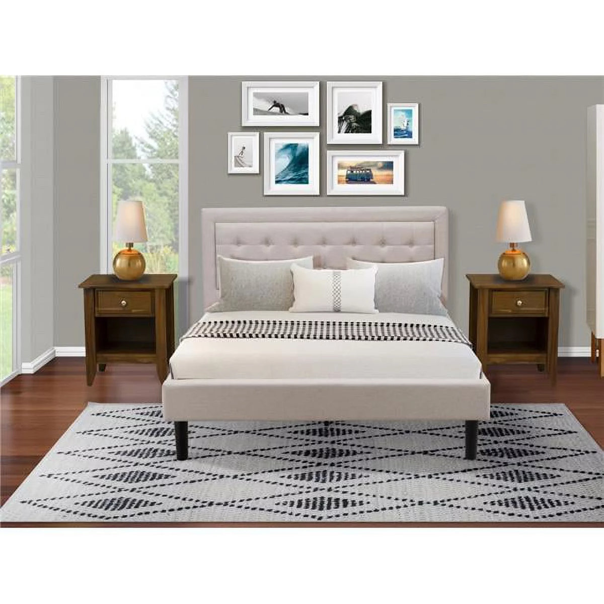 3 Piece Platform Bedroom Set N402884
