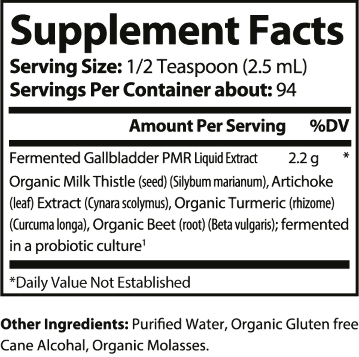 Fermented Gallbladder Support L3115