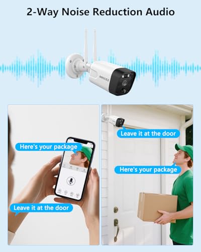 Outdoor Wireless Security Camera System 5.5MP Wi-Fi Video Surveillance DVR System K420729