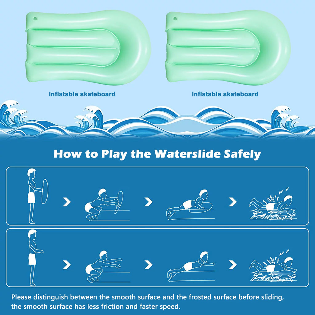 16FT Double Water Slides with Sprinklers I32616