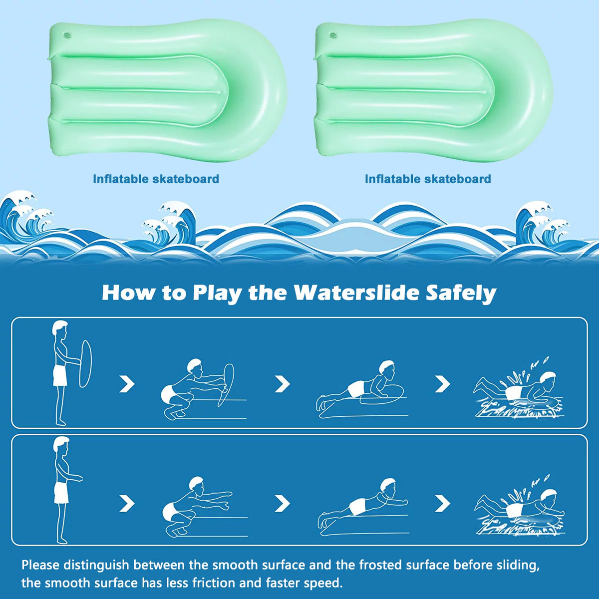 16FT Double Water Slides with Sprinklers I32616