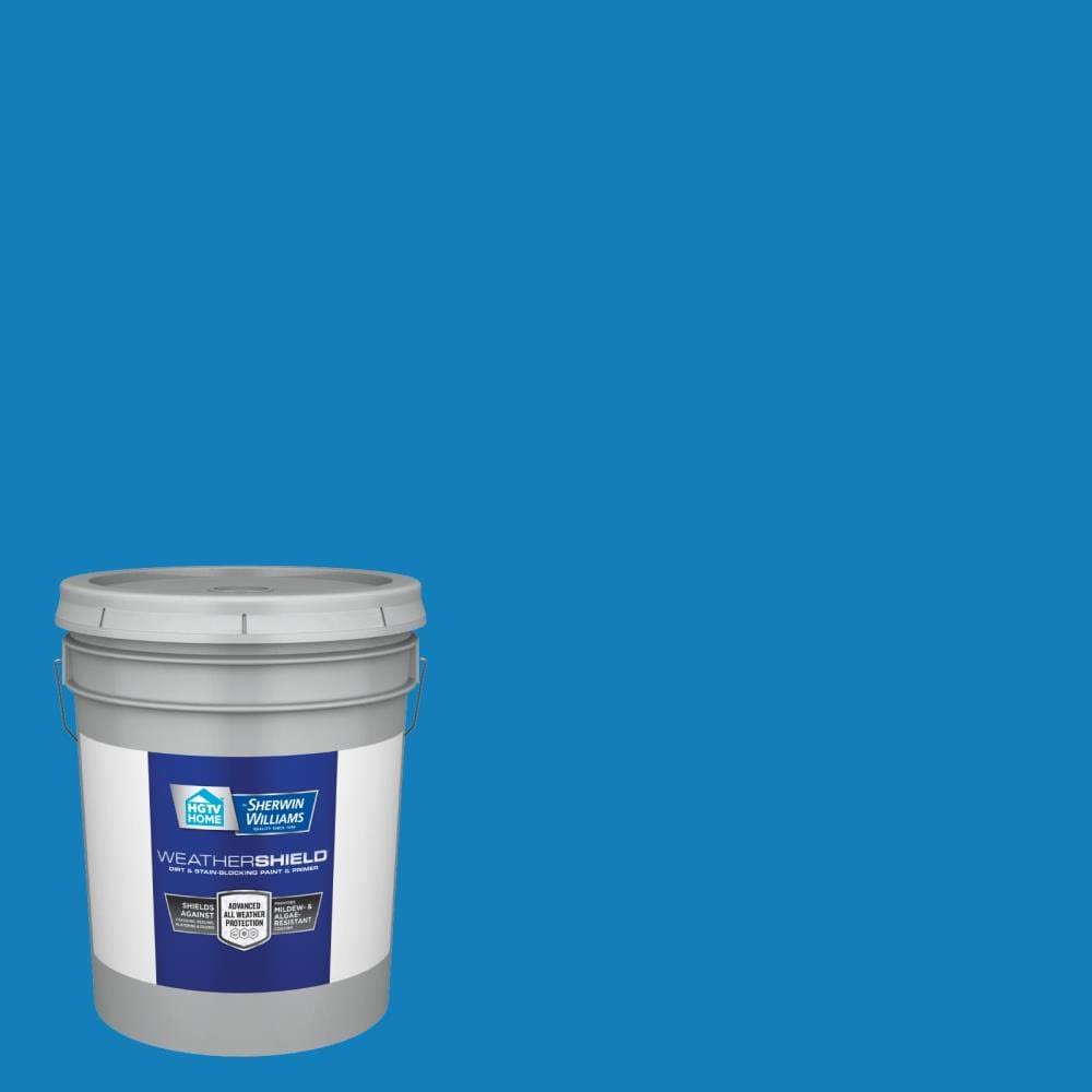 Satin Cosmic Blue Exterior Paint (5-Gallon) K241