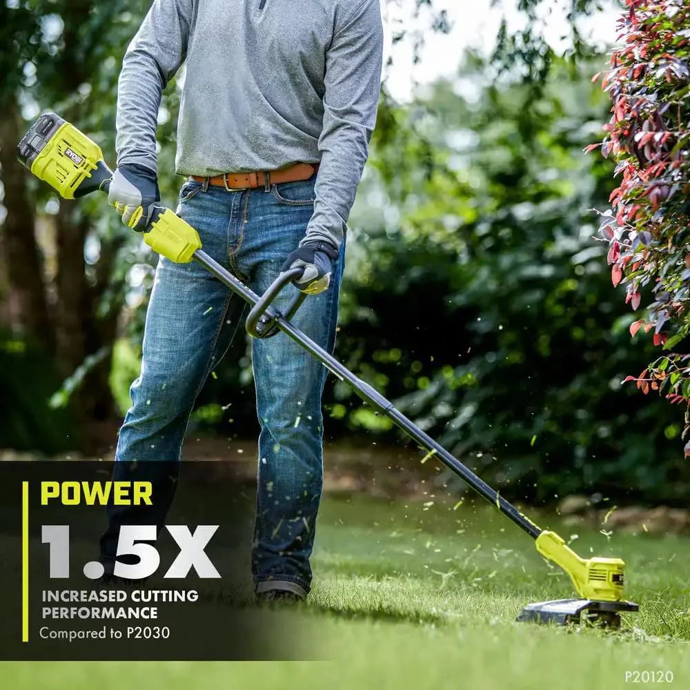 18V Cordless Battery String Trimmer with 4.0 Ah Battery and Charger D58743
