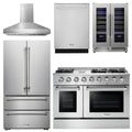 48 Propane Gas Range, Range Hood, Refrigerator, Dishwasher, Wine Cooler Z23634