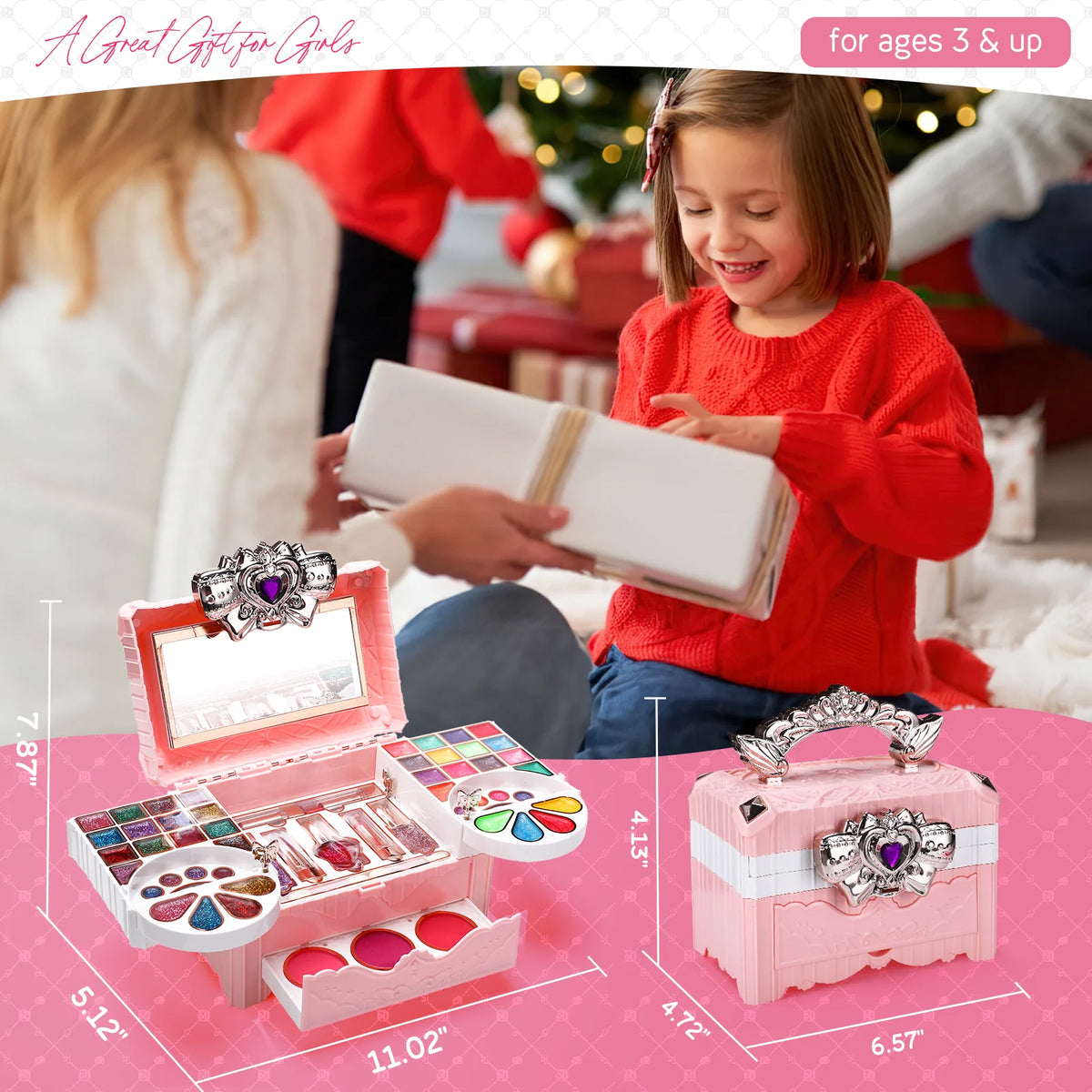 90 Pcs Washable Kids Makeup Kit N38911