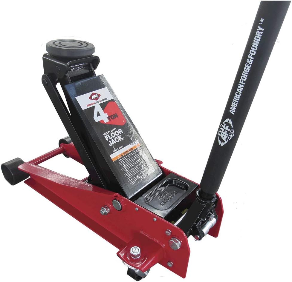 4 Ton Hydraulic Floor Jack with Safety Bypass and Swivel Casters I50825