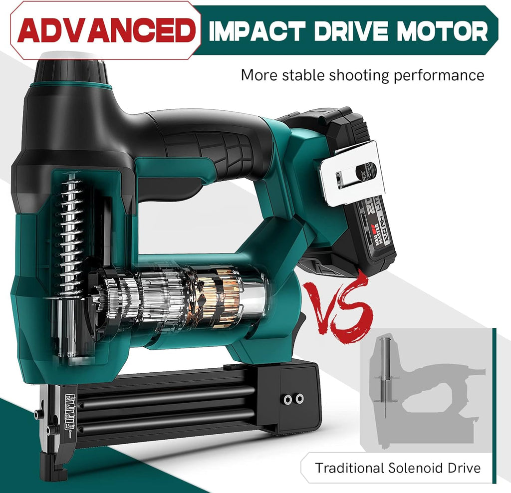 Cordless Battery Powered Brad Nailer Staple Gun S278561