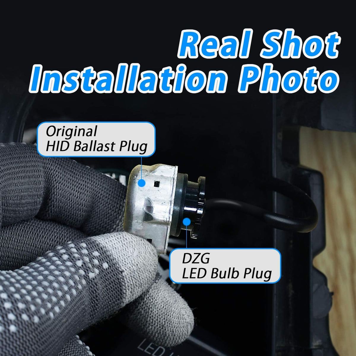 D4S D4R LED Headlight Bulb 35W 8400LM 6000K White, 1 Pair Pack of 2 T977911