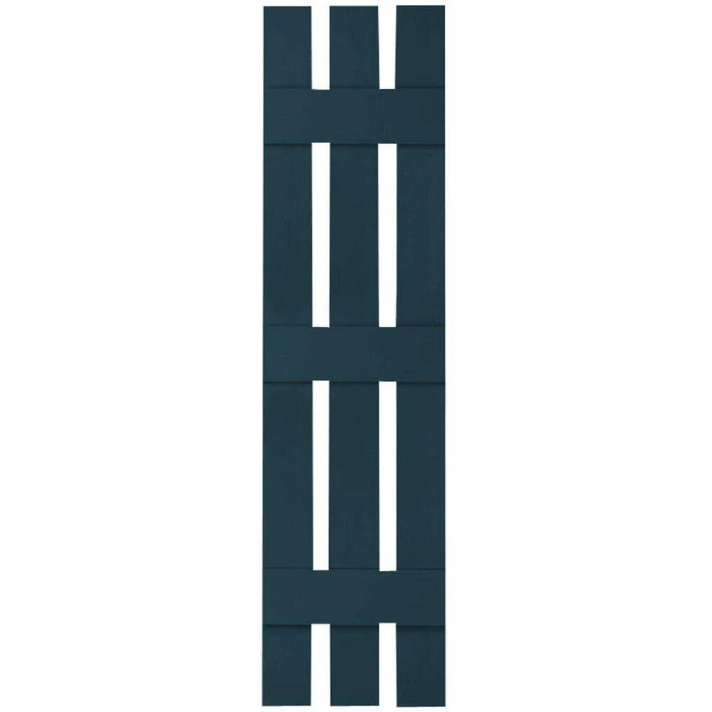 Midnight Blue Vinyl Board and Batten Shutters Pair C9323
