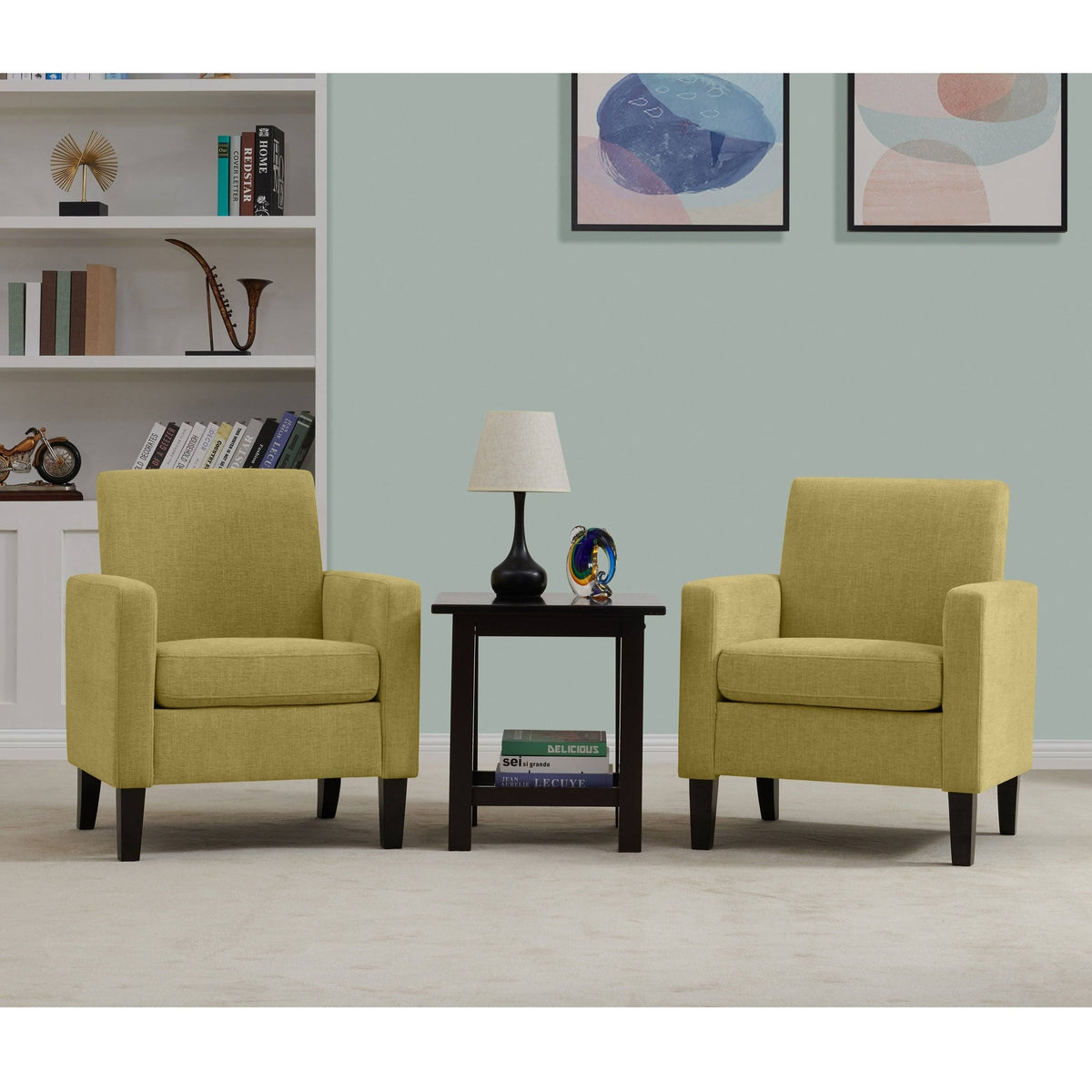 Pink Set of 2 Track Arm Chairs G7902