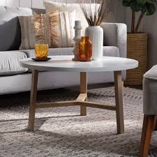 Round Faux Marble Top Coffee Table Z6073