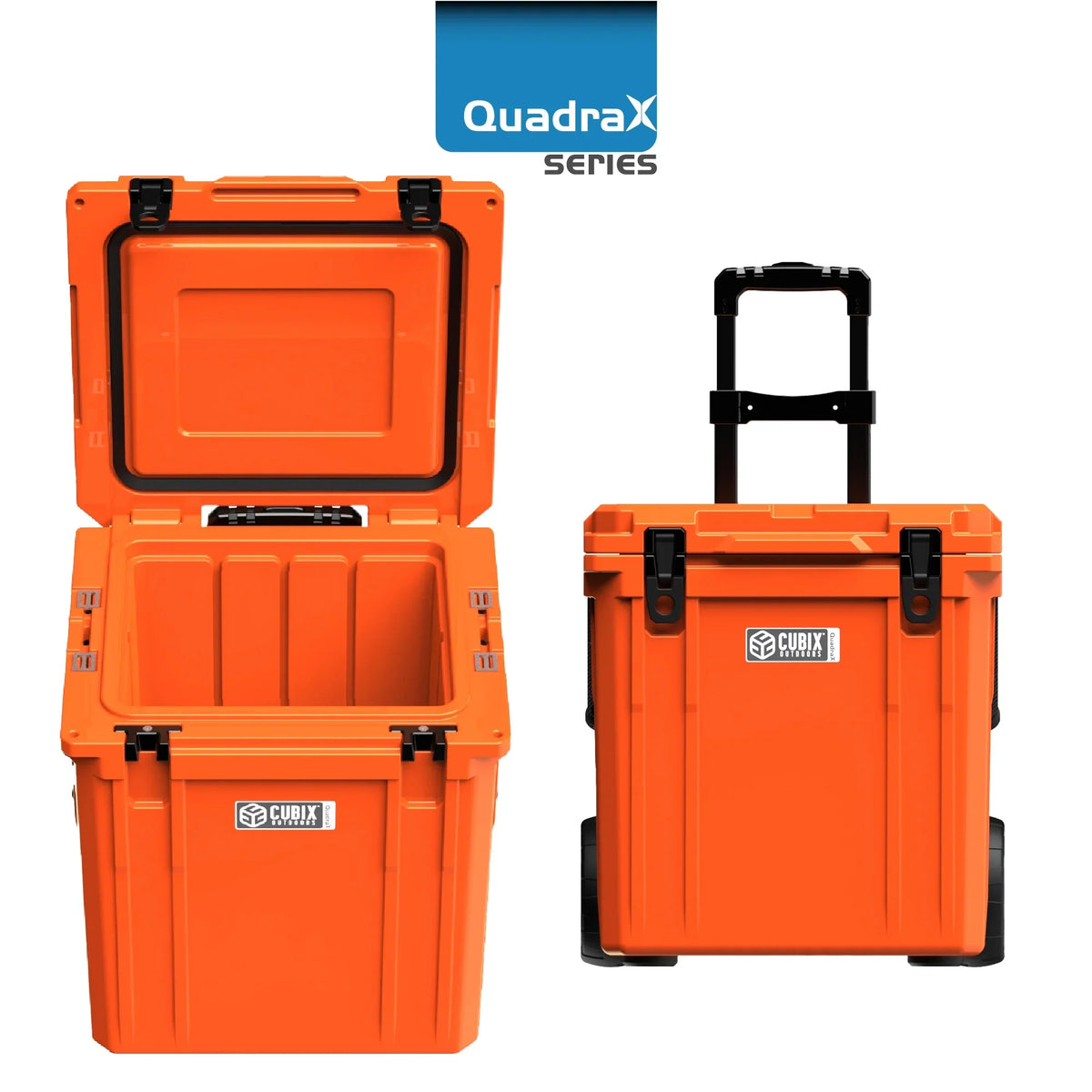 46QT Wheeled Rotomolded Portable Hard Cooler, Abyss Blue F598