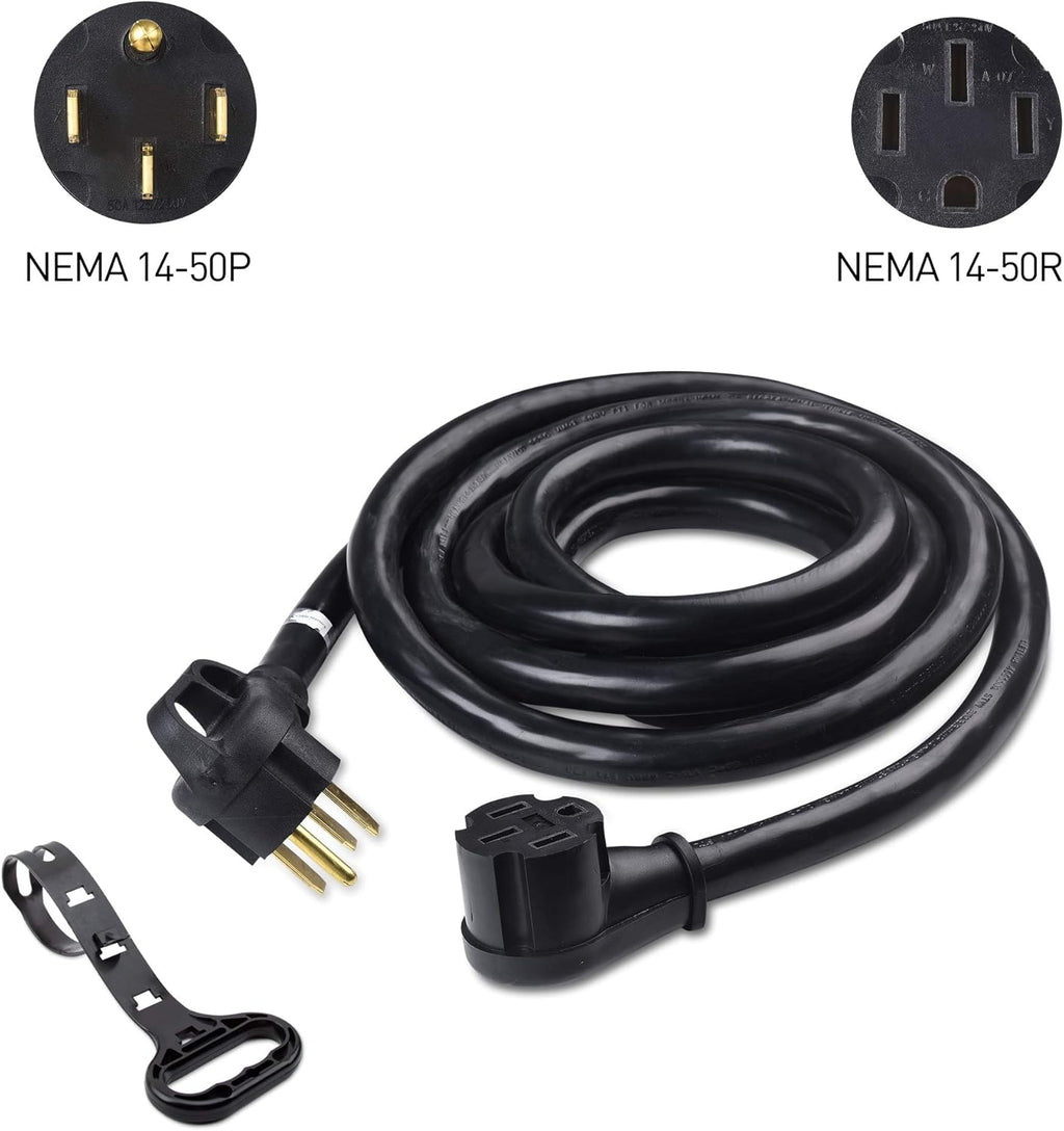 50 AMP RV Extension Cord 15 ft with Carry Strap R6366