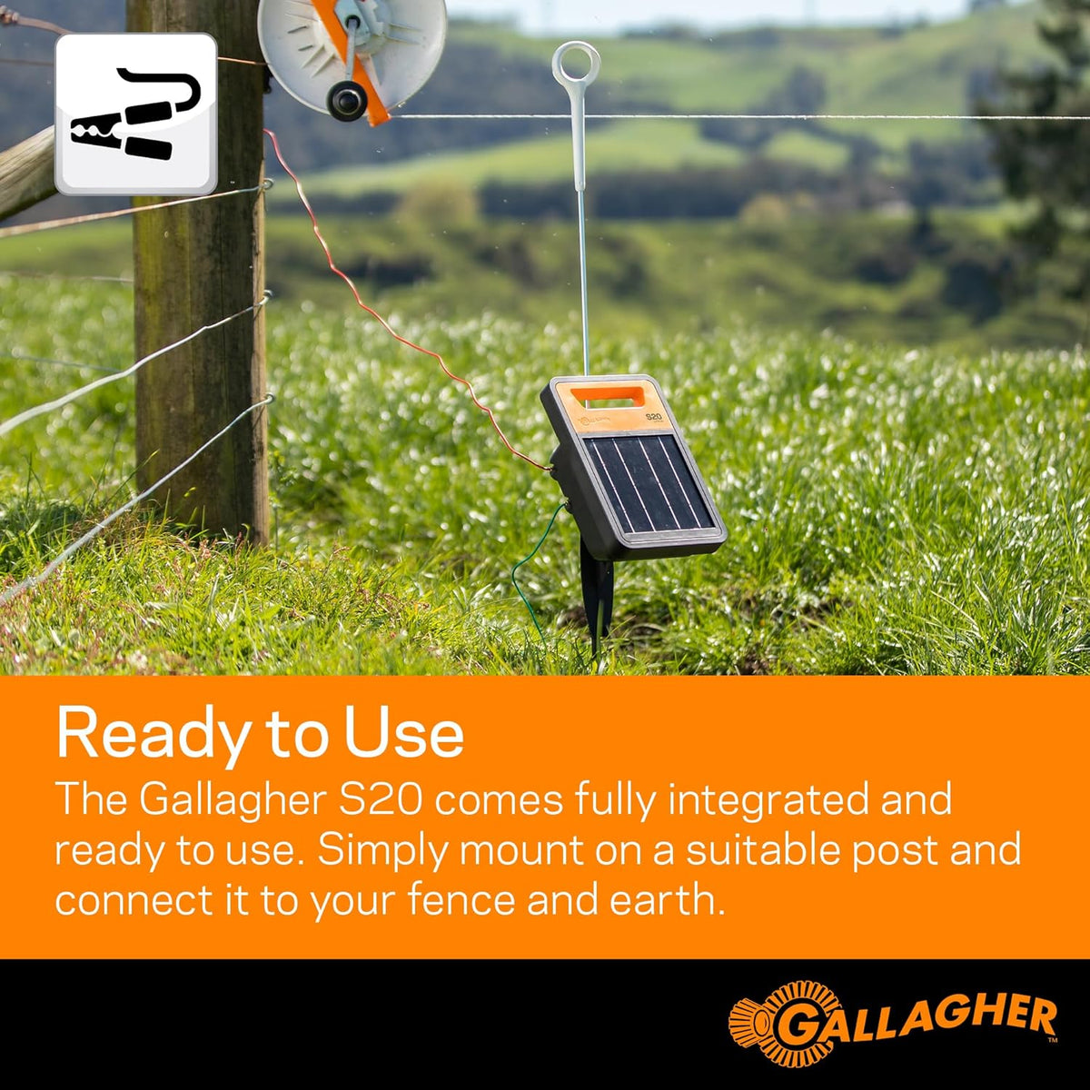 Solar Electric Fence Charger 0.2 Joule O5696