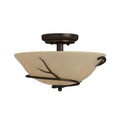 Blackened Bronze 2-Light Flush Mount U30868