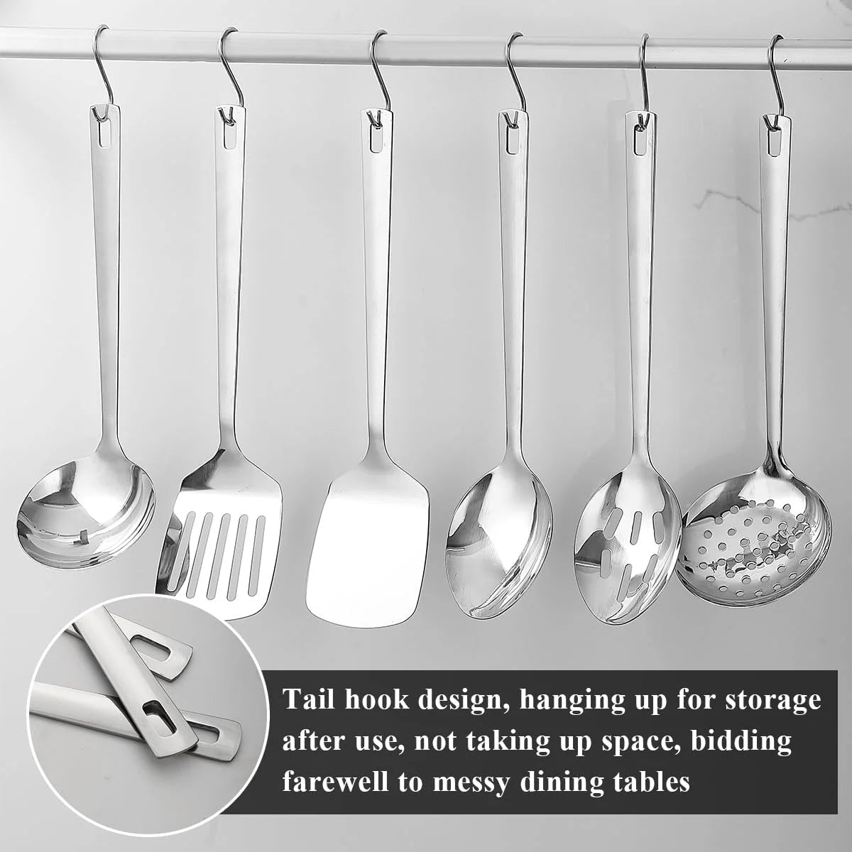 6pcs Stainless Steel Kitchen Utensils Set A8648