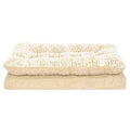 Faux Fur Suede Orthopedic Pillow Top Pet Bed Q1209