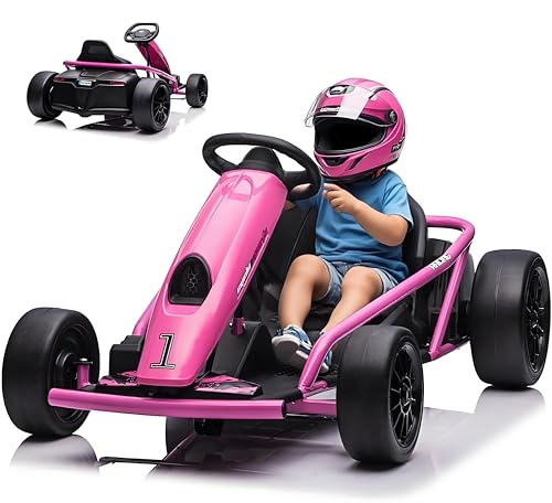 Electric Go Kart, 24V 2 x 300W 8MPH Drift Karts with Seat Belt C861