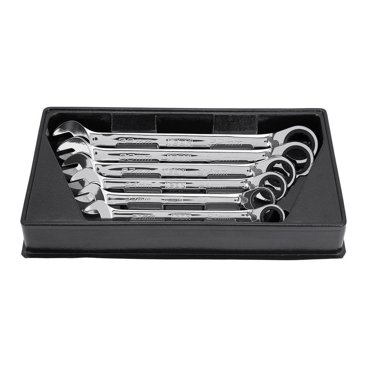 6-Piece Reversible Metric Ratcheting Combination Wrench Set C79744