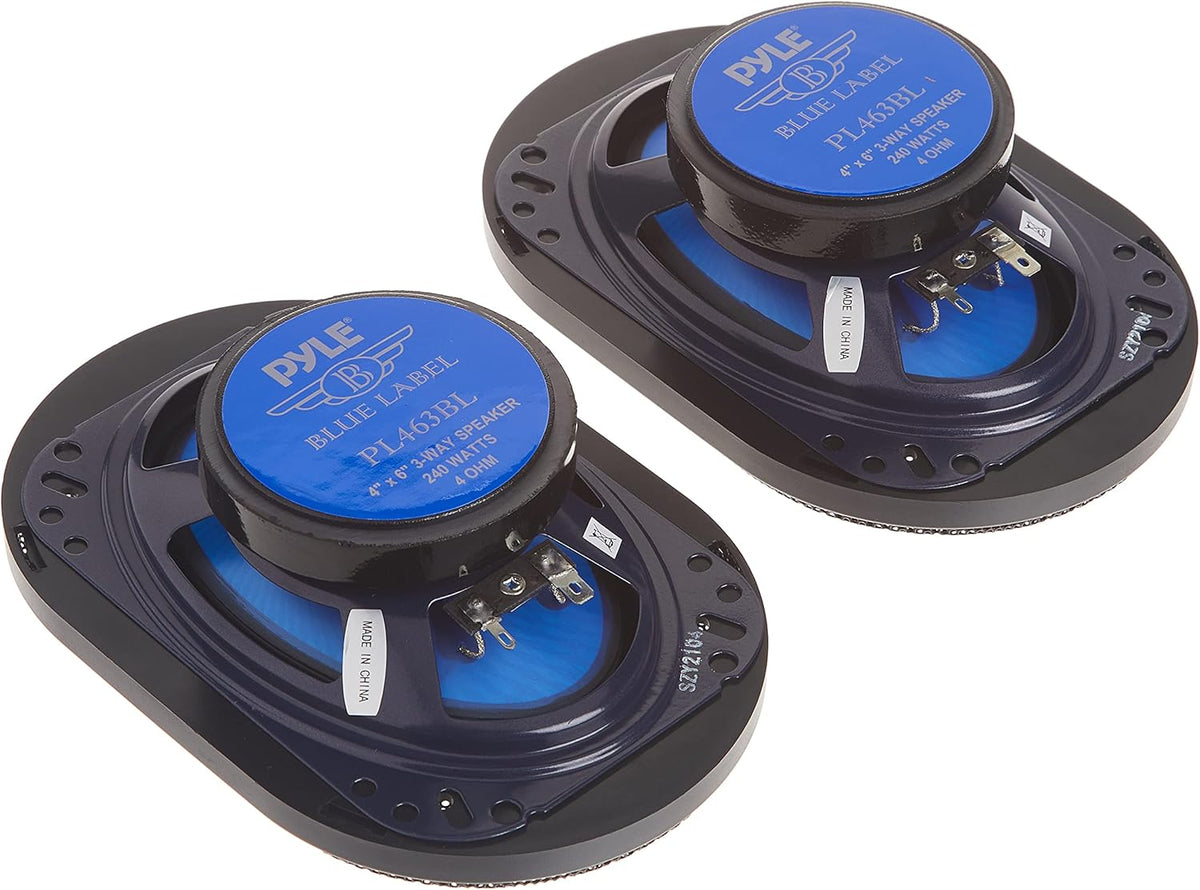 4'' x 6'' Three Way 240 Watt Car Speaker System R340684